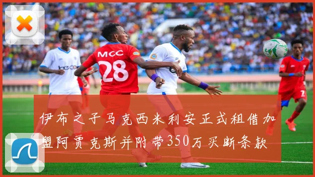 伊布之子马克西米利安正式租借加盟阿贾克斯并附带350万买断条款